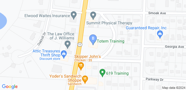 Map to B52 Jiu Jitsu Academy